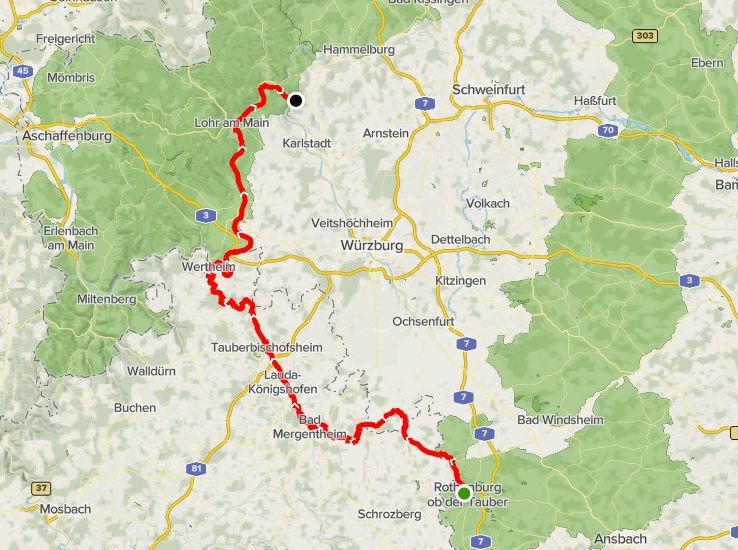 GPS Track, Taubertal 100 GPS Track, Taubertal 100